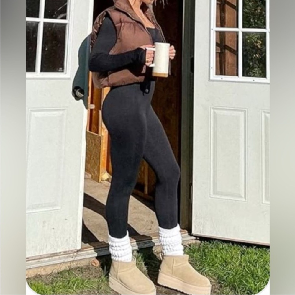 Black Leggings Small Full Length Old Navy Active Athletic Solid